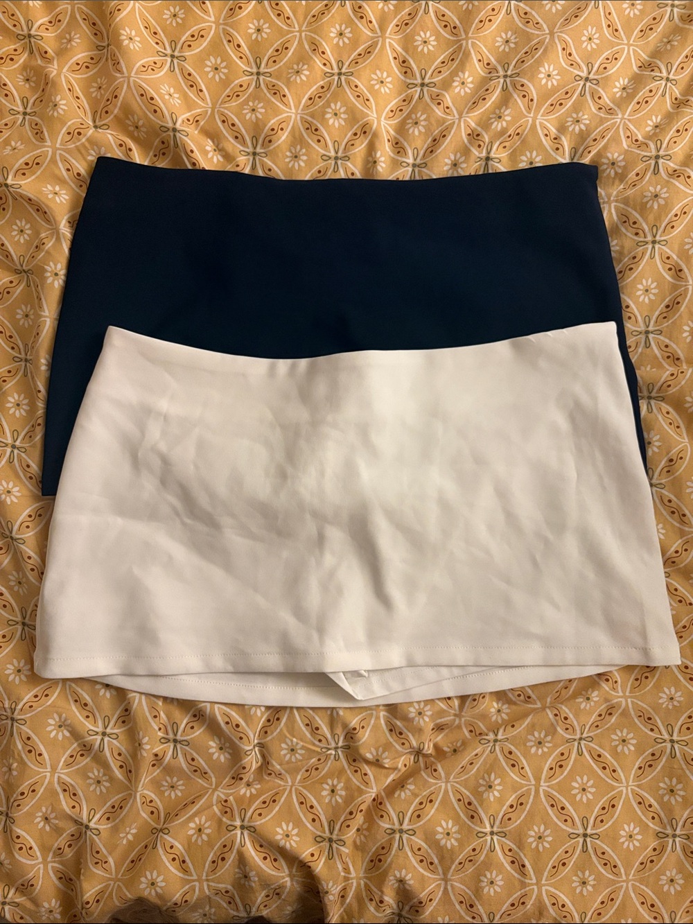 SHEIN Navy and White Mini Skirt Duo